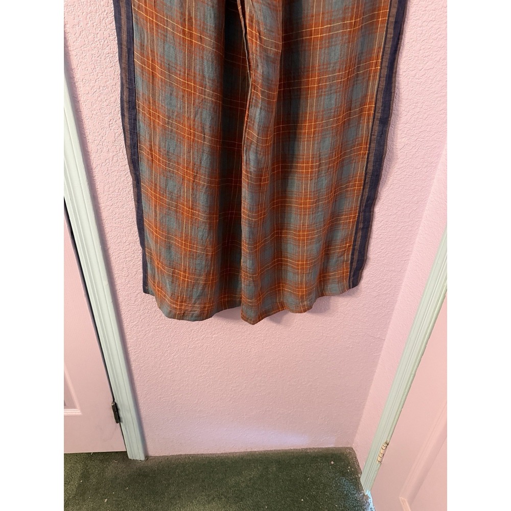 SABBI The Mexicola Wide Leg Pants Womens L Relaxed Linen Pockets Pull On Boho - Picture 11 of 12